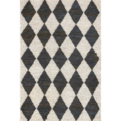 Nuloom Chaya Diamond Striped Jute Blend Indoor Area Rug