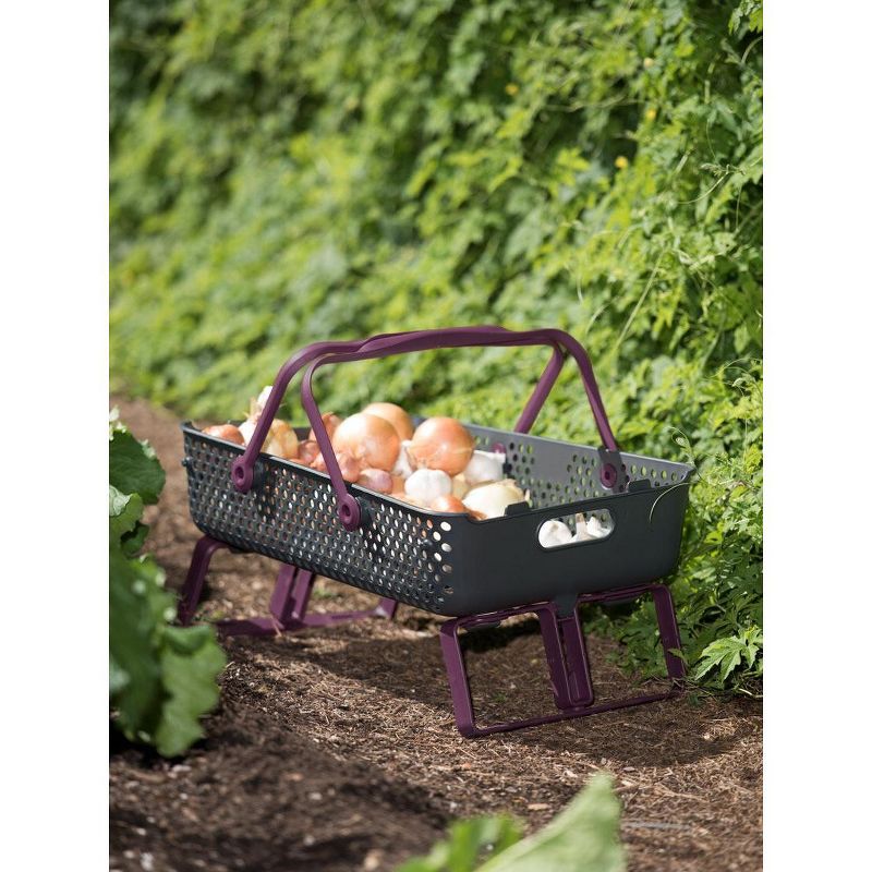 Gardener's Supply Company Multipurpose Garden Basket | Large Mod Hod For Carrying, Collecting, and Cleaning Vegetable Harvest | Farmers Market Basket, 2 of 5
