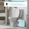 LunaLulinlk 1.3 gal Bathroom Trash Can, Stainless Steel, Blue - 3 of 4