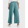 Hanes Originals Women's French Terry Wide Leg Cropped Pants - 3 of 4