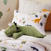 Dinosaur Weighted Plush Kids' Throw Pillow Green - Pillowfort™ - image 3 of 4