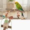 Unique Bargains Rotating Bird Perches with Chew Toy 1 Set - 3 of 4