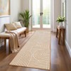Modern Rainbow Striped Area Rug Washable Living Room Rugs Stain Resistant Non-Slip Backing Ultra-Thin Non Shedding,for Bedroom Playroom - 2 of 4