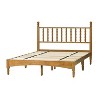 NicBex Full Size Wood Bed Frame with Headboard,Wood Slat Support,Large Under Bed Storage,1000 Lb Capacity,Brown - 3 of 4