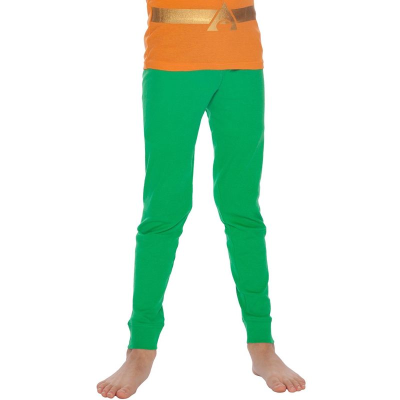 Justice League Boys Aquaman Cotton Costume Pajama Set, 3 of 5