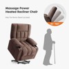 Grungis Modern Single Folding Sofa,Convertible Upholstered Lounge Couch Chairs with 8 Vibration Massage Points for Living Room,Bedroom - 3 of 4