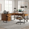 Cyill L shape lift top office desk | ARTFUL LIVING DESIGN - 3 of 4