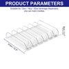 Unique Bargains Refrigerator Self-Pushing Width-Adjustable Beverage Drink Organizer Black - 2 of 4