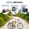 RISOKEYS 26 Inch Vintage Commuting Adult Cruiser Bicycle, 7 Speed Commuter Steel Frame Bike for Commuting to Work Shopping Hanging Out - 3 of 4