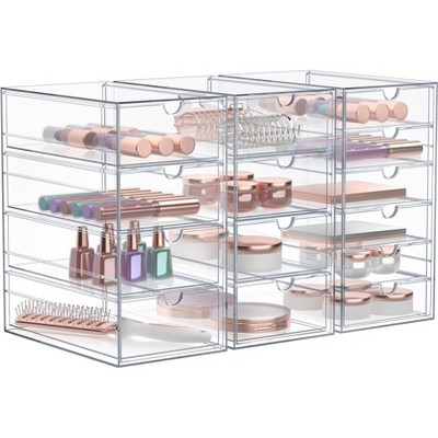 Sorbus Makeup Organizer With 14 Drawers (3 Pack)