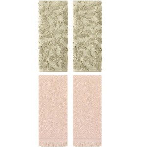 REGALWOVEN 4 Pcs Cotton Bathroom Absorbent Soft Boho Hand Towel - 1 of 4
