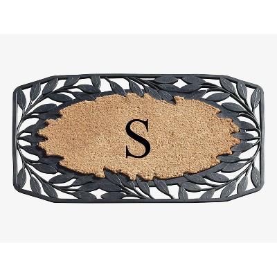A1HC Natural Coir Doormat for Outdoor Entrance, Anti-Shed Treated Durable Front Door Mat 23x38