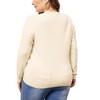 Agnes Orinda Women's Plus Size Long Sleeve Crewneck 2024 Fall Knit Casual Basic Pullover Sweaters - image 4 of 4