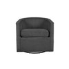 Corduroy U-Back Swivel Accent Chair with Removable Seat Cushion and 360° Swivel Base for Living Room - 2 of 4