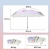 Unique Bargains Compact Umbrella Windproof Folding Lightweight for Travel - 2 of 4
