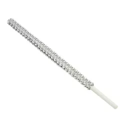 Sparkle and Bash 36 Pack Silver Rhinestone 6 Inch Cake Pop Sticks for Candy Apple, Lollipops, Treats, Dessert Bar, 6 in