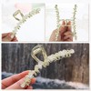 Unique Bargains Women's Faux Crystal Bling Bow Tie Hair Clips and Pins Gold Tone 1 Pc - 4 of 4