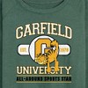 Women's - Garfield - University Sports Star Lightweight French Terry Wide Neck Long Sleeve Shirt - 2 of 4