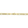 Black Bow Jewelry 4.75mm 10k Yellow Gold Hollow Figaro Chain Necklace - 4 of 4