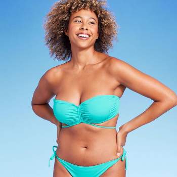 Women's Underwire Bikini Top - Shade & Shore™ Teal Blue 38dd : Target