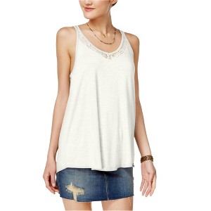 Hippie Rose Womens Lace Trim Knit Blouse - 1 of 1