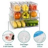 LunaLulinlk 10 Pack Clear Stackable Refrigerator Storage Bins with Lids - Perfect for Kitchen Organization, Pantry and Fridge Storage - 3 of 4