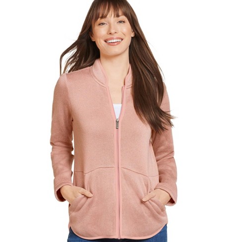 Girls' Quilted Fleece Jacket - All In Motion™ Pink Xl : Target