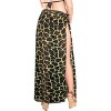 LA LEELA Women's Beachwear Summer Beach Wrap Bikini Wraps Swimwear Swim Cover Up Skirt Swimsuit Sarong Coverups for Women One Size Black,Animal Icon - 2 of 4