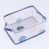 REGALWOVEN Fabric Sturdy Collapsible Storage Bin with Handles for Shelves Closet 2 Pcs - 3 of 4