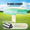 VEVOR Walk-in Tunnel Greenhouse, 14.6x6.4x6.3 ft Hoop House Greenhouse Tunnel with Galvanized Steel Frame, Green PE Cover, Roll-up Zipper Door - 3 of 4