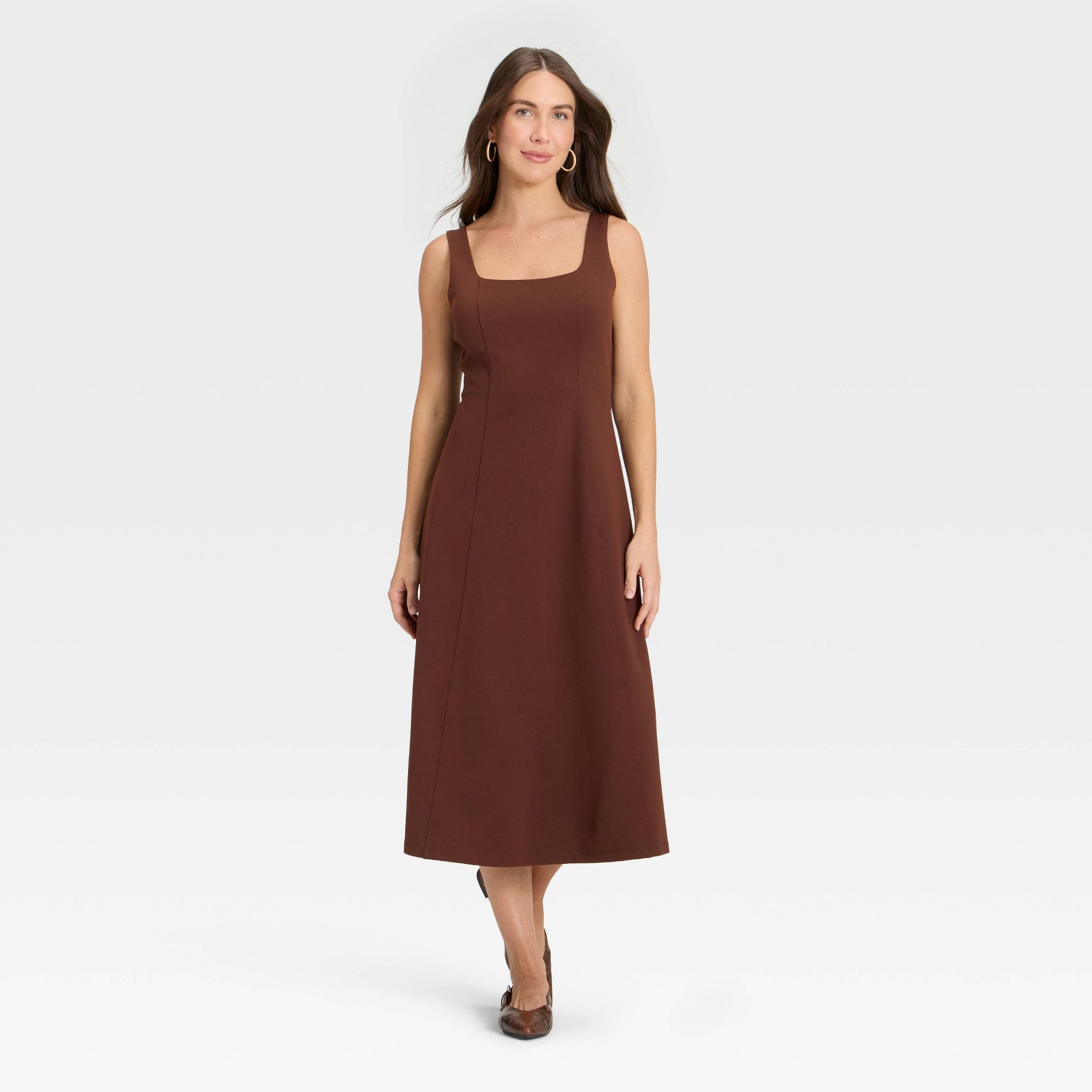 Women's Ponte Knit Midi Dress - A New Day™