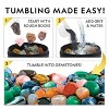 National Geographic Rock Tumbler Kit, 3lb Extra Large Capacity, 3lb Rough Gemstones, 4 Polishing Grits, Jewelry Fastenings, Educational Stem Science