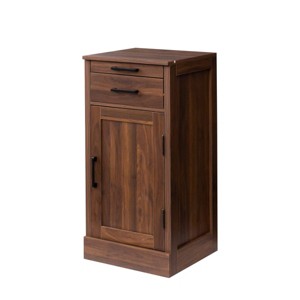 TopComfy Decorative Storage Cabinets modular wine bar cabinet Buffet Cabinet with Hutch furniture for Dining Room, Brown, 17.8"*15.95"*35.43" - 1 of 4