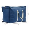 REGALWOVEN Foldable Storage Bags for Organizing Bedroom Clothing Closet Organizer with Handles 2 Pcs - 2 of 4