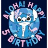 Boy's Lilo & Stitch Aloha Happy 5th Birthday T-Shirt - 2 of 4