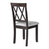 APRILSOUL Espresso Set of 2 Dining Room Accent Chairs Upholstered Fabric Side Stylish Kitchen Chairs with Solid Wood Legs and Padded Seat - 4 of 4