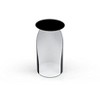 Whiteline Modern Living Willie Large Side End Table, Black/White - 4 of 4