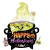 LoonBalloon 30" Halloween Witch’s Brew Cauldron Foil Balloon with 4 Latex Balloons – Spooky Party Decoration Set - 2 of 4