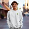Dalix Alien Embroidery Relaxed Crewneck Sweatshirt Soft Fleece Fit Lounge Mens - 3 of 4
