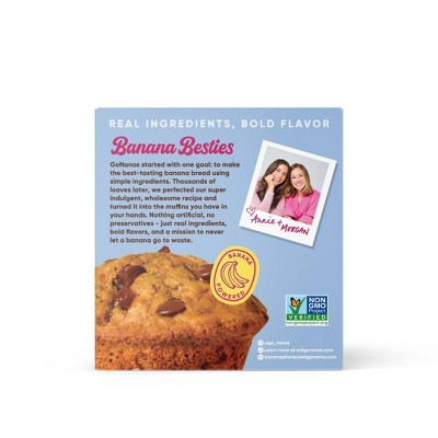 GoNanas Chocolate Chip Banana Bread Mini Muffins - 7.5oz/5ct