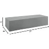 Modway Immerse Outdoor Chaise Lounge Furniture Cover – Compatible with Convene, Summon & Sojourn Collections, Weather-Resistant Gray - 4 of 4