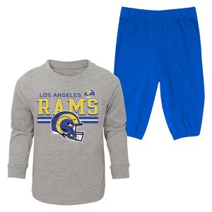NFL Los Angeles Rams Boys' 2pk Pant and Long Sleeve T-Shirt Set - 1 of 3