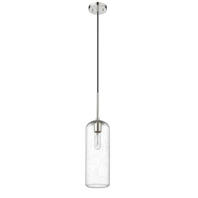 Monty Mid-Century Modern Brushed Nickel 1-Light Pendant