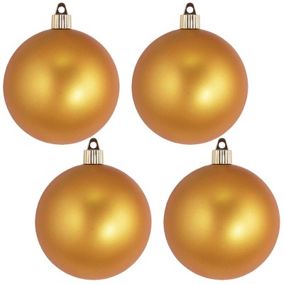 Christmas by Krebs 4ct Imperial Gold Shatterproof Christmas Ball Ornaments 4" (100mm)