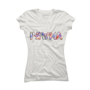 Junior's Design By Humans Grandmother Loves Grandogs Pawma By littlesenh1 T-Shirt - 1 of 2