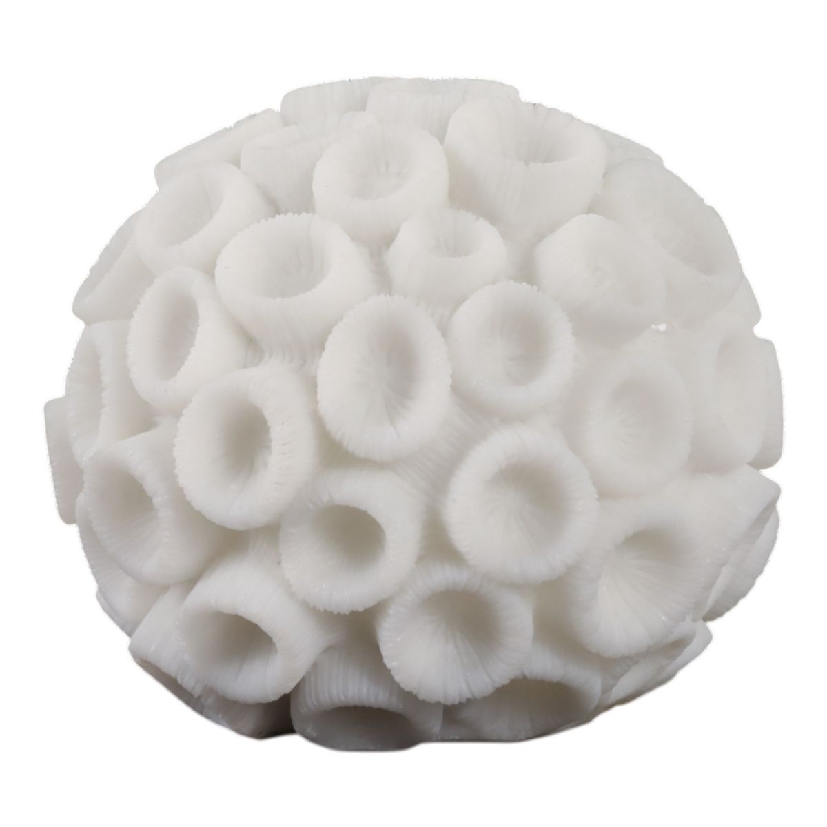 Coastal Resin Coral Orb for Home & Bathroom Decor - Decorative Coral Sphere for Living Room, Coffee Table or Mantel Display - thumbnail 7