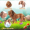 30-Piece Jumbo Safari Animal Toys Set with Metal Storage Box, 6-Inch Realistic Wild Zoo Figurines for Kids Ages 3-7 - 3 of 4