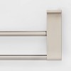 Double Modern Towel Bar Brushed Nickel - Threshold™ : Target