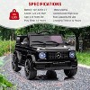 Licensed Mercedes Benz G63 Kids Car, 12V Kids Ride on Car w/Remote Control, Wheels Suspension, Safety Lock, Soft Start, Music, Electric Car for Kids - 3 of 4