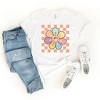 Simply Sage Market Women's Checkered Daisy Short Sleeve Graphic Tee - 3 of 4